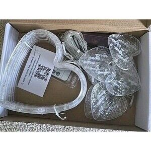 LOLStar Valentines Day Decor, Romantic Warm White Heart-Shaped 138 LEDs 12 Heart